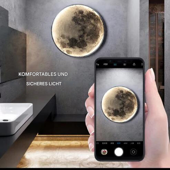 Moderne 3D-Mondlampe, vielseitige Raumdekoration für gemütliches Wohnzimmer- oder Schlafzimmer-Ambiente.