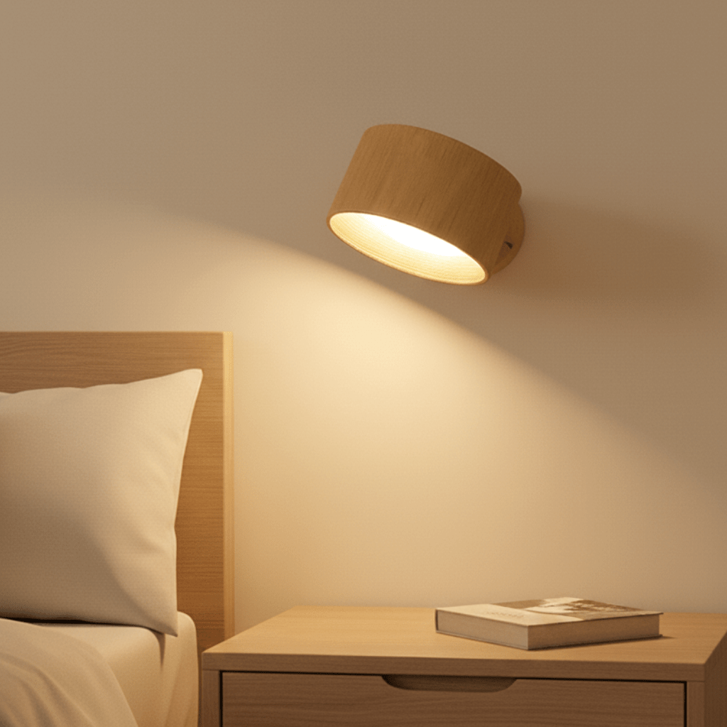 Kabellose LED Wandleuchte mit Magnet, Fernbedienung & flexibler Lichtsteuerung für modernes Zuhause.
