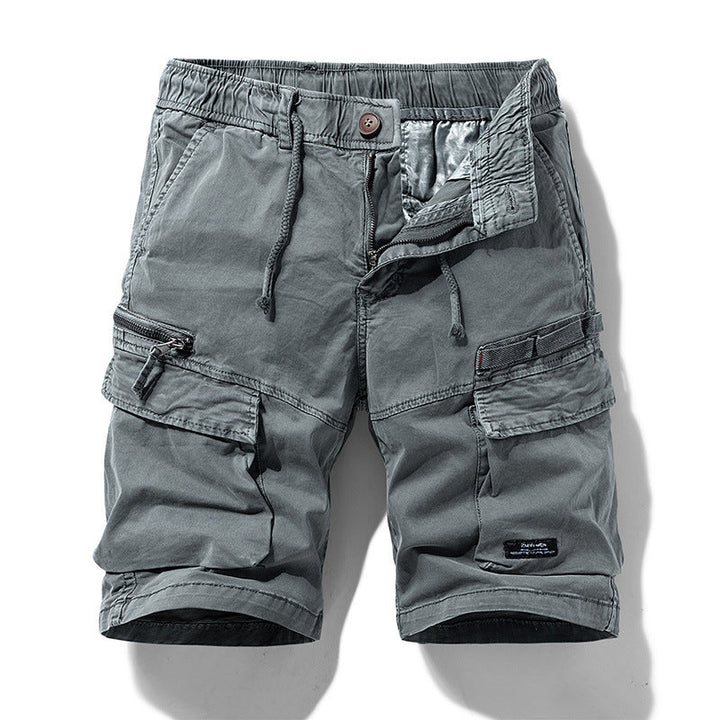 Stylische Herren Cargo Shorts für Sommer & Freizeit, mit verstellbarem Bund und praktischen Seitentaschen.