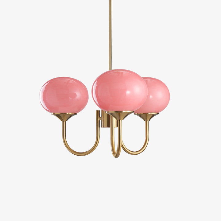 Eleganter Glas-Kronleuchter, Deckenlampe für modernes Wohnzimmer.