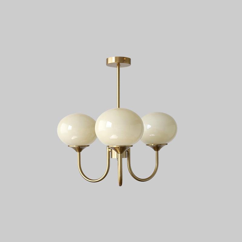 Luxuriöser Glas-Kronleuchter, Designlampe für Wohnzimmer.