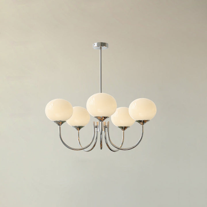 Glänzender Kronleuchter, Glas & Gold, moderne Wohnzimmerbeleuchtung.