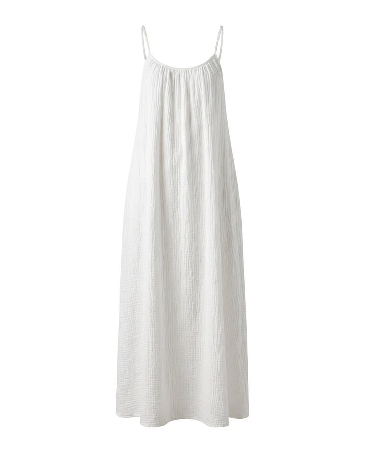 Fließendes A-Linien Maxikleid für Damen, rückenfrei, schick für Sommerpartys und besondere Anlässe.