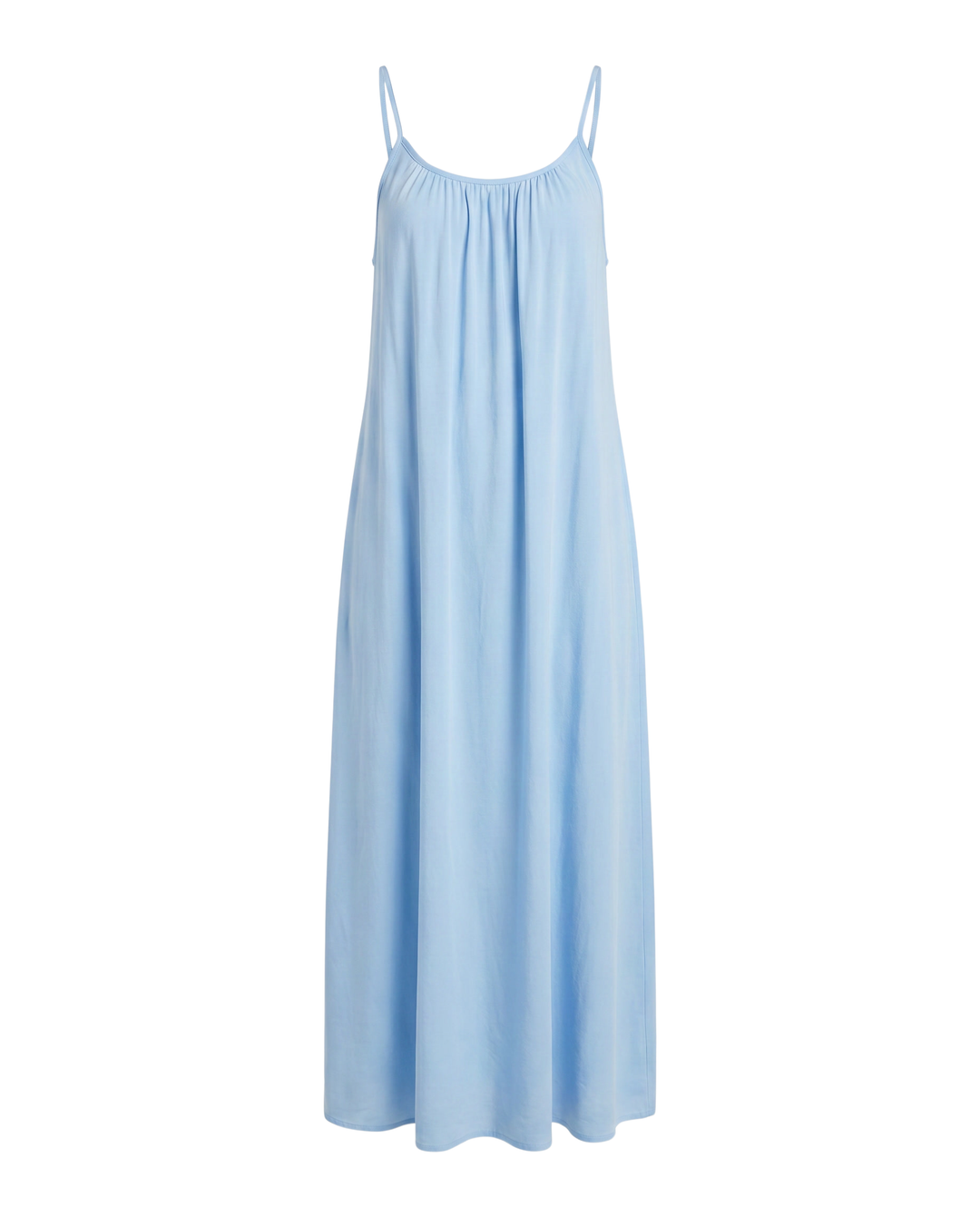 Luftiges rückenfreies Damen Maxikleid in A-Linie, perfekt für heiße Sommertage und Urlaubsabende.