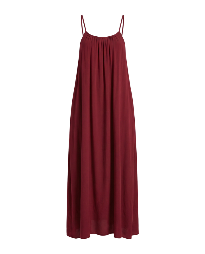 Feminin geschnittenes Damen Sommer Maxikleid, rückenfrei, elegant für Hochzeiten oder Gartenpartys.