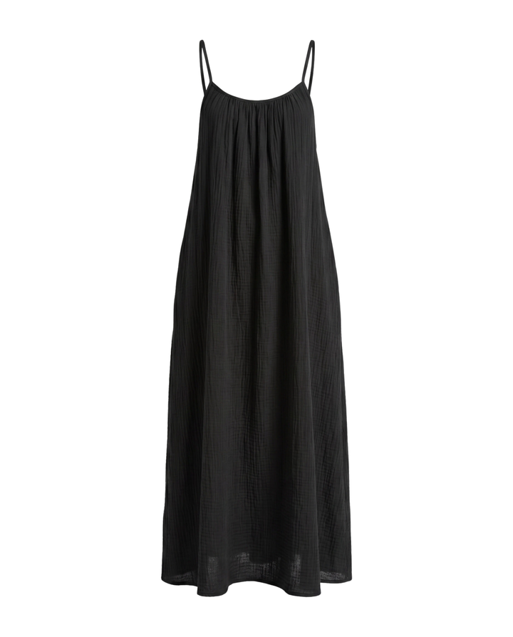 Elegantes rückenfreies Damen Maxikleid, perfekt für Sommer und Abendgarderobe.