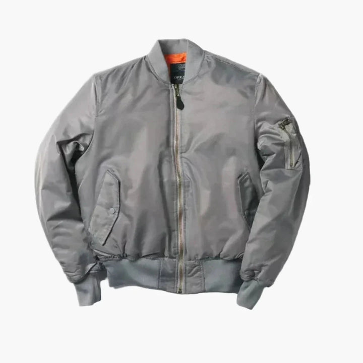 Moderne Bomberjacke im unisex Design. Ideal als stilvolle Freizeitjacke für Herren, Damen und coole Streetwear-Looks.