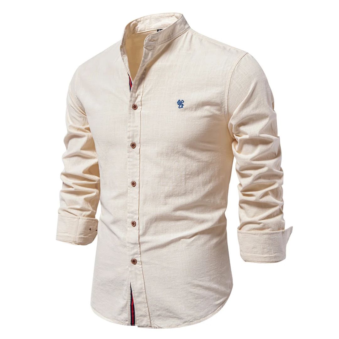 Bequemes & stilvolles Herren Langarmhemd im Trachtenlook, perfekt für festliche Anlässe und Oktoberfest.
