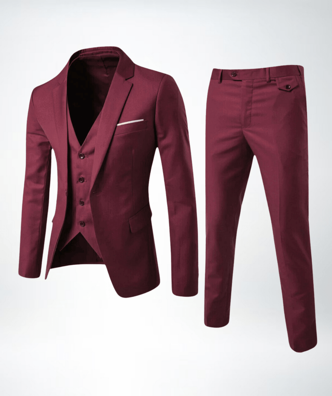 Eleganter Hochzeitsanzug Herren: Festlicher Dreiteiler Anzugset. Perfekte Wahl für Bräutigam & Hochzeitsgäste, Abendmode.