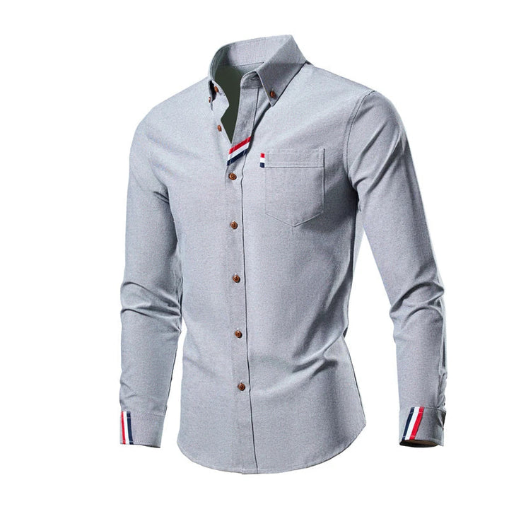 Komfortables Herren Langarmhemd, ideal für Frühling und Freizeit; elegantes Business Hemd für Männer.