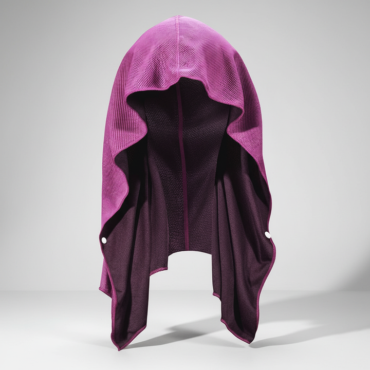 CoolTowel Mikrofaser-Kühltuch mit UV-Schutz, ideal für Reise, Sport & Freizeit; leicht & kompakt.