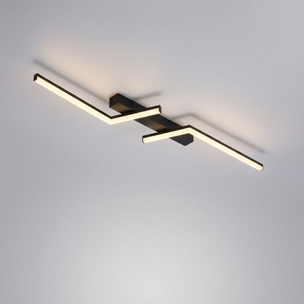 Minimalistische, energieeffiziente Aerolite LED-Deckenleuchte, linear, modern & dimmbar für zeitgemäße Räume.
