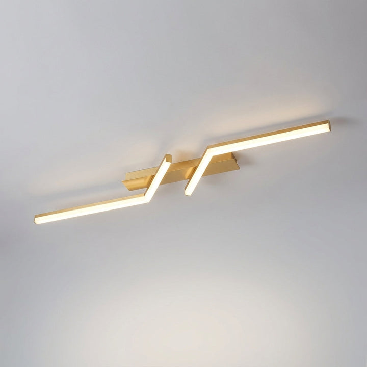 Moderne LED-Deckenleuchte linear Aerolite. Dimmbare Deckenbeleuchtung für zeitgenössische Wohnungen & Büros.