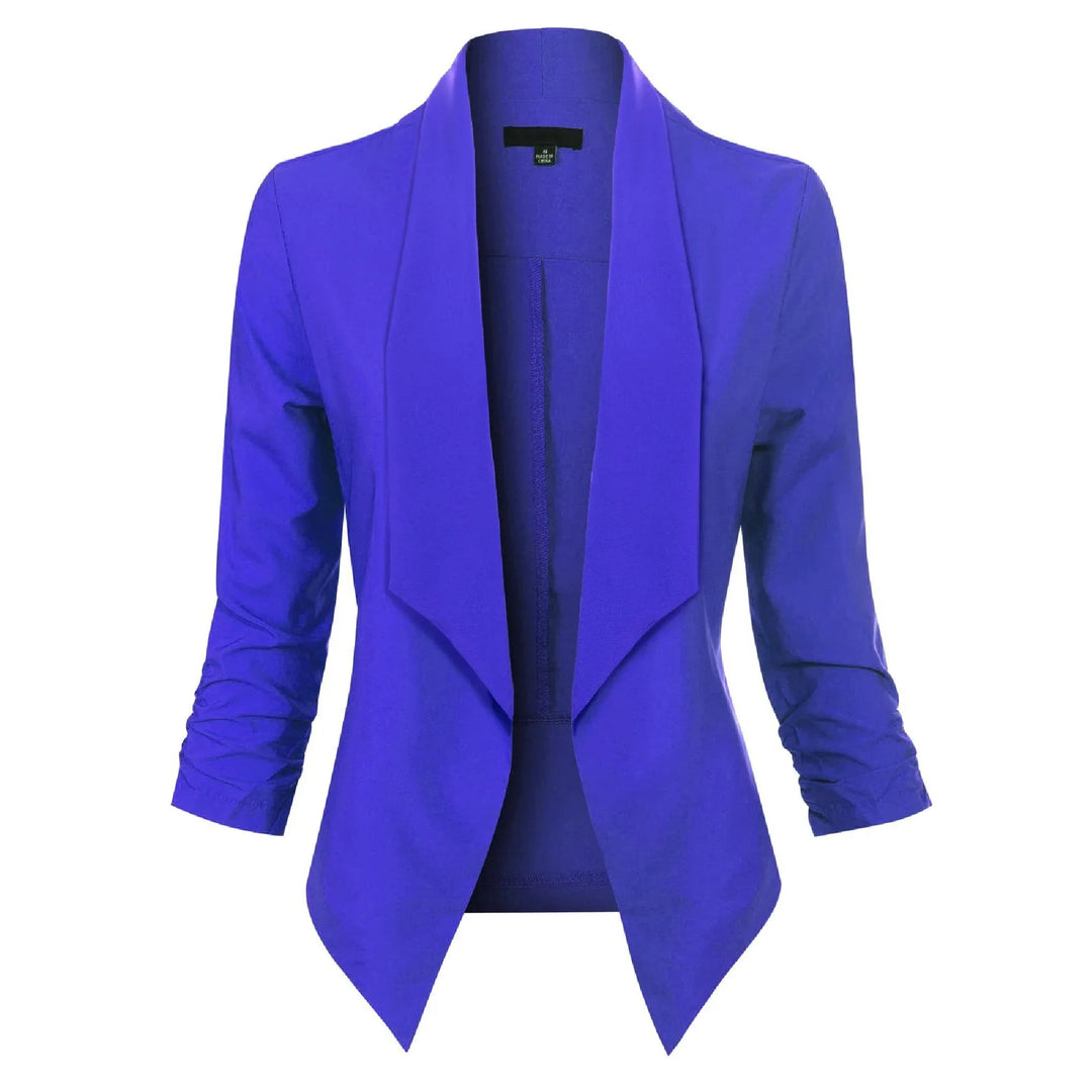 Professioneller & eleganter Damen-Langarm-Blazer, offene Silhouette, modisch & schick.