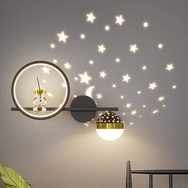 Trendige Stern Wandlampe für Kinder, tolles Geschenk & modernes Kinderzimmer Wohnaccessoire.