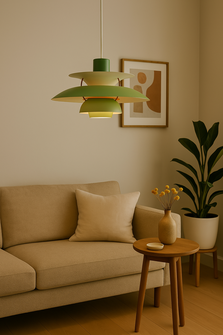 Runde Design LED-Deckenlampe, dimmbar. Zeitgemäße Bürobeleuchtung, energiesparend & langlebig.