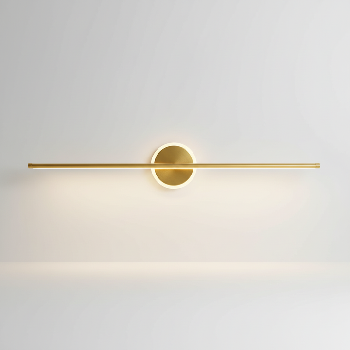 Stimmungsvolle LED Wandleuchte im Schlafzimmer, ideal als modernes Designlicht für entspanntes Ambiente.
