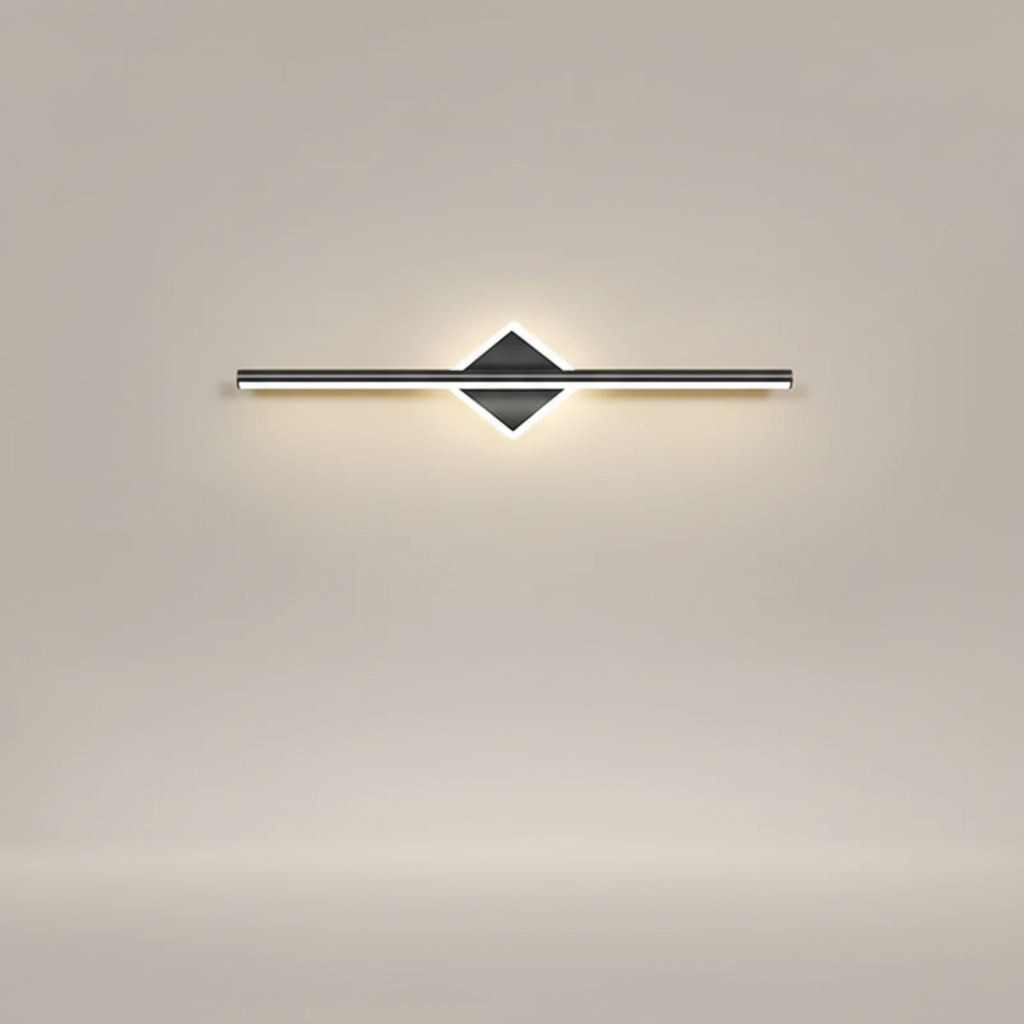 Effiziente moderne LED Wandleuchte mit Opalight, erzeugt warmes, gemütliches Licht für eine angenehme Atmosphäre.