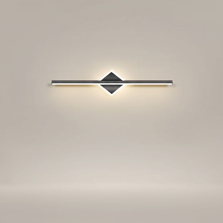 Effiziente moderne LED Wandleuchte mit Opalight, erzeugt warmes, gemütliches Licht für eine angenehme Atmosphäre.