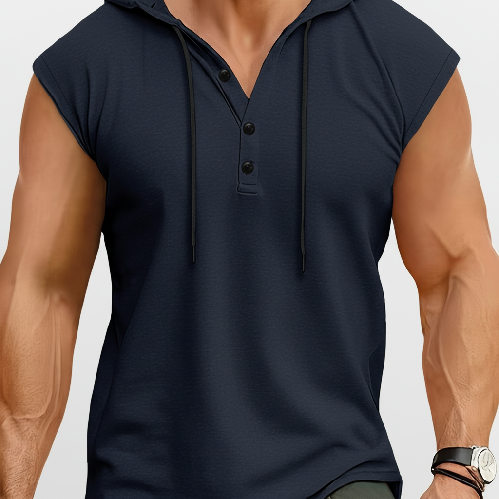 Kühlendes & komfortables AeroVibe Herren Tanktop, ärmellos, perfekt für intensives Workout & heiße Tage.