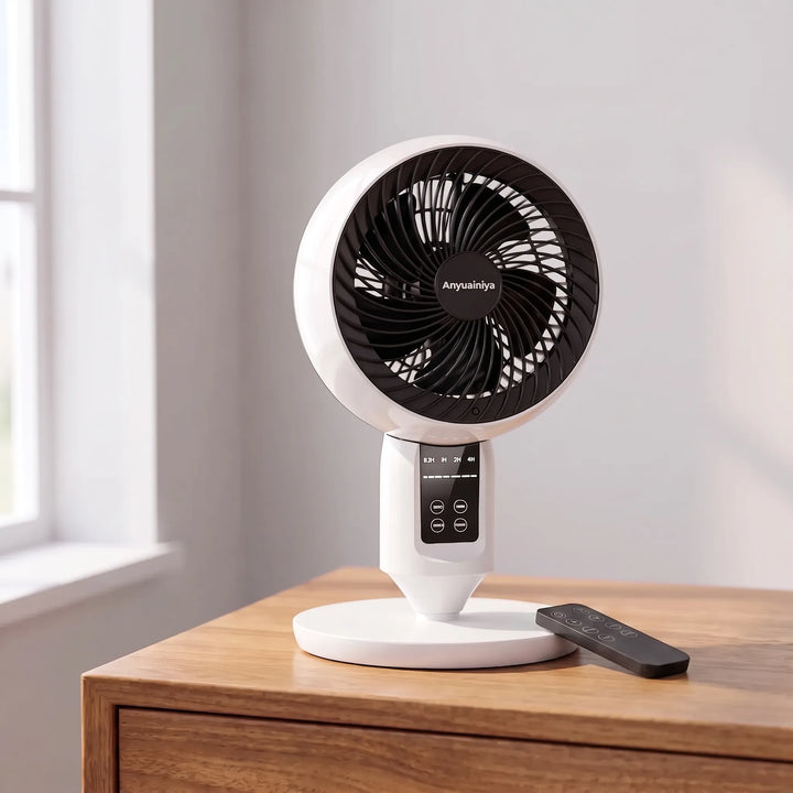 Multifunktionaler Standventilator mit Fernbedienung. Oszillierend für leise Raumkühlung & Luftzirkulation im Sommer.