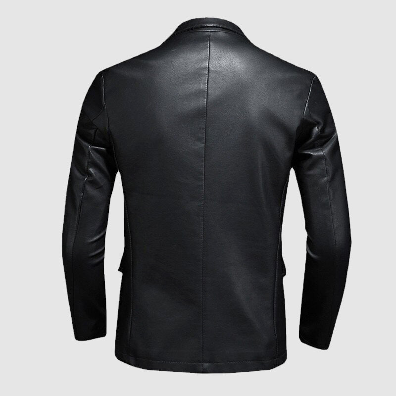 Stilvolle schwarze Herrenjacke. Klassische Übergangsjacke, perfekt für sportlich-elegante Anlässe & Komfort.