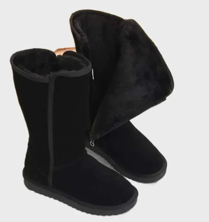 Warme, stilvolle Damen Winterstiefel. Wasserdicht und bequem für kalte Tage und Wintermode.