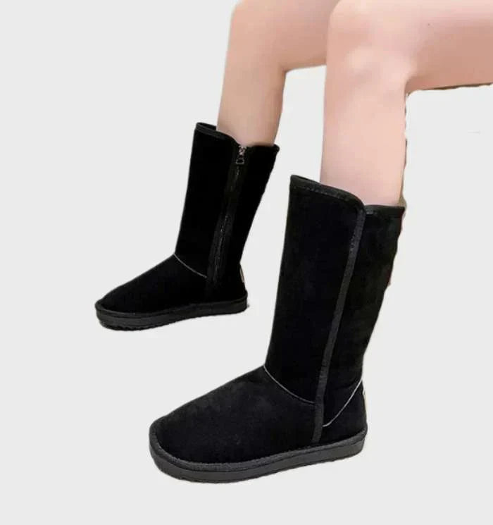 Bequeme, gefütterte Damen Winterstiefel, wasserdicht & rutschfest. Ideal für den Alltag bei Kälte.
