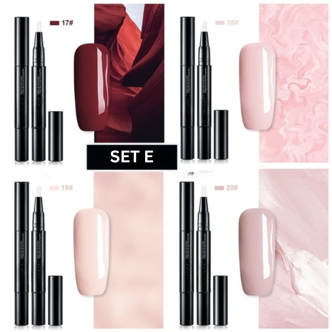 Set farbiger Nagellack Stifte, perfekt für Nageldesign & Nail Art. Einfache, präzise Anwendung für schöne Nägel.