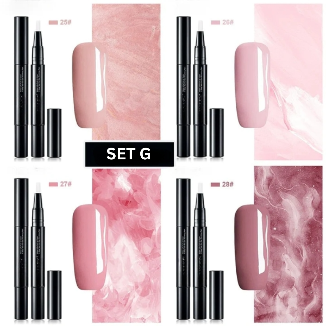 Kreative Nägel mit Nagellack Stift Set. Präzise Nail Art Farben für einzigartige Nageldesigns & DIY Schönheit.