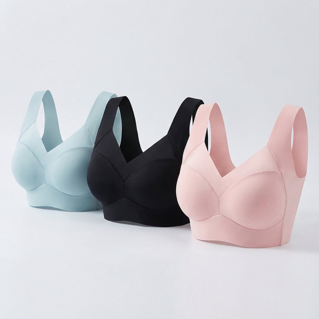 Essentieller Damen Push-Up Sport-BH Kayla, nahtlos, drahtlos. Bequem für Workout & Activewear.