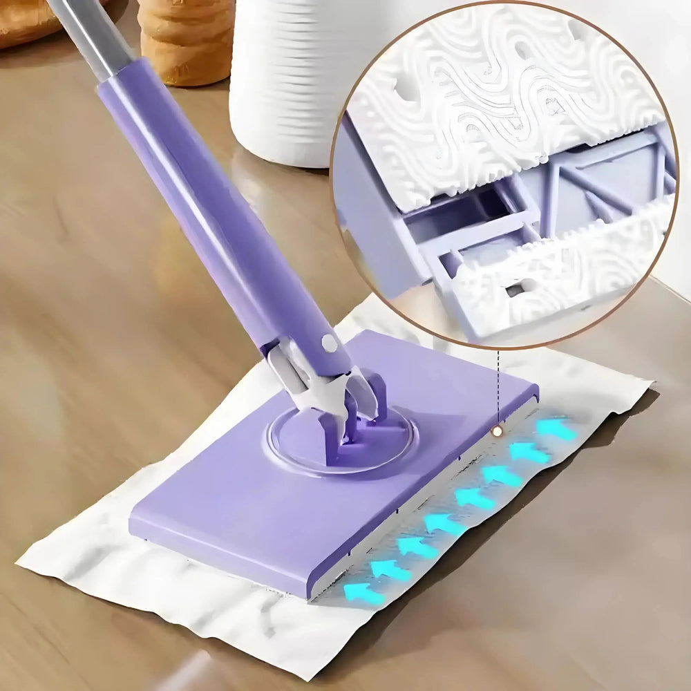 Detailansicht des 360-Grad-Moppkopfes des Mini-Wischmopps, perfekt für Ecken und gründliche Sauberkeit.