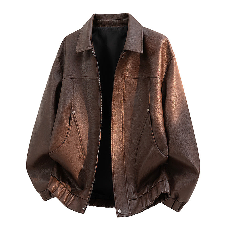 Herren lässige Übergangsjacke mit Elastikbund, modisch & komfortabel für Freizeit und Alltag.