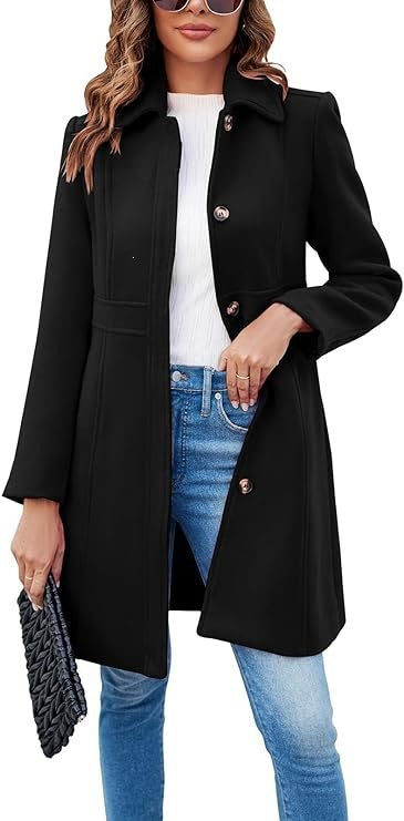 Stilvoller & warmer Damen-Wintermantel mit langem Schnitt. Eleganter Herbstmantel für kalte Tage & stilvolle Auftritte.