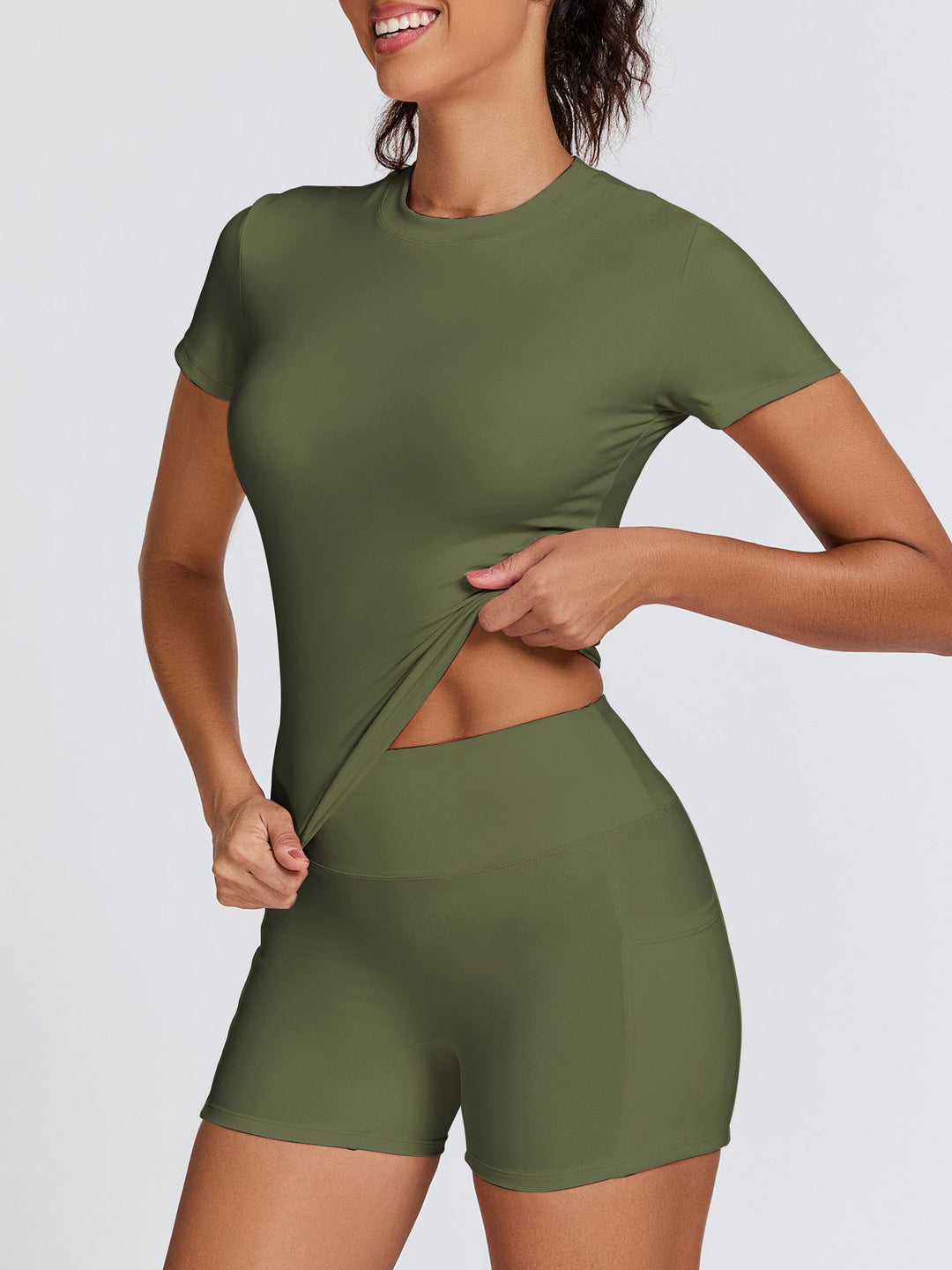 Damen Sportshorts, kurze Hose für Fitness, Yoga und Outdoor-Sport.