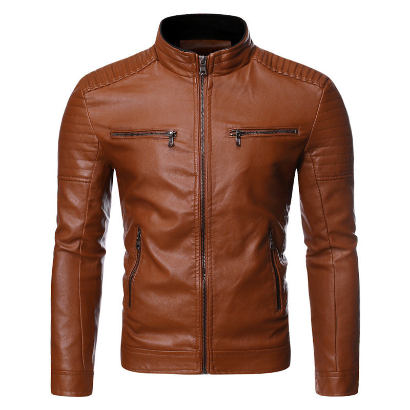Coole schwarze Herren Bikerjacke für den Alltag, zeitloses Design für einen urbanen Stil.