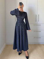 Blau gestreift