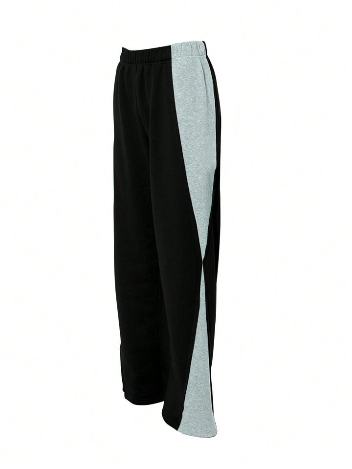 Freizeit-Jogginghose Damen, bequem & modisch, mit besonderem Seitenschlitz-Design.