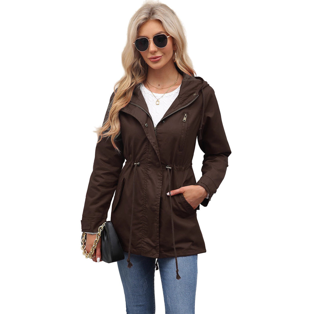 Modische Damen Kapuzenjacke, vielseitig als Übergangs- oder Alltagsjacke tragbar.