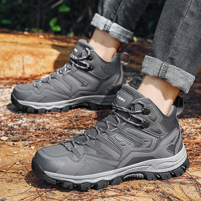 Grau-rosa Damen Wanderschuhe, leicht & bequem, ideal für Outdoor-Expeditionen & Trekking.