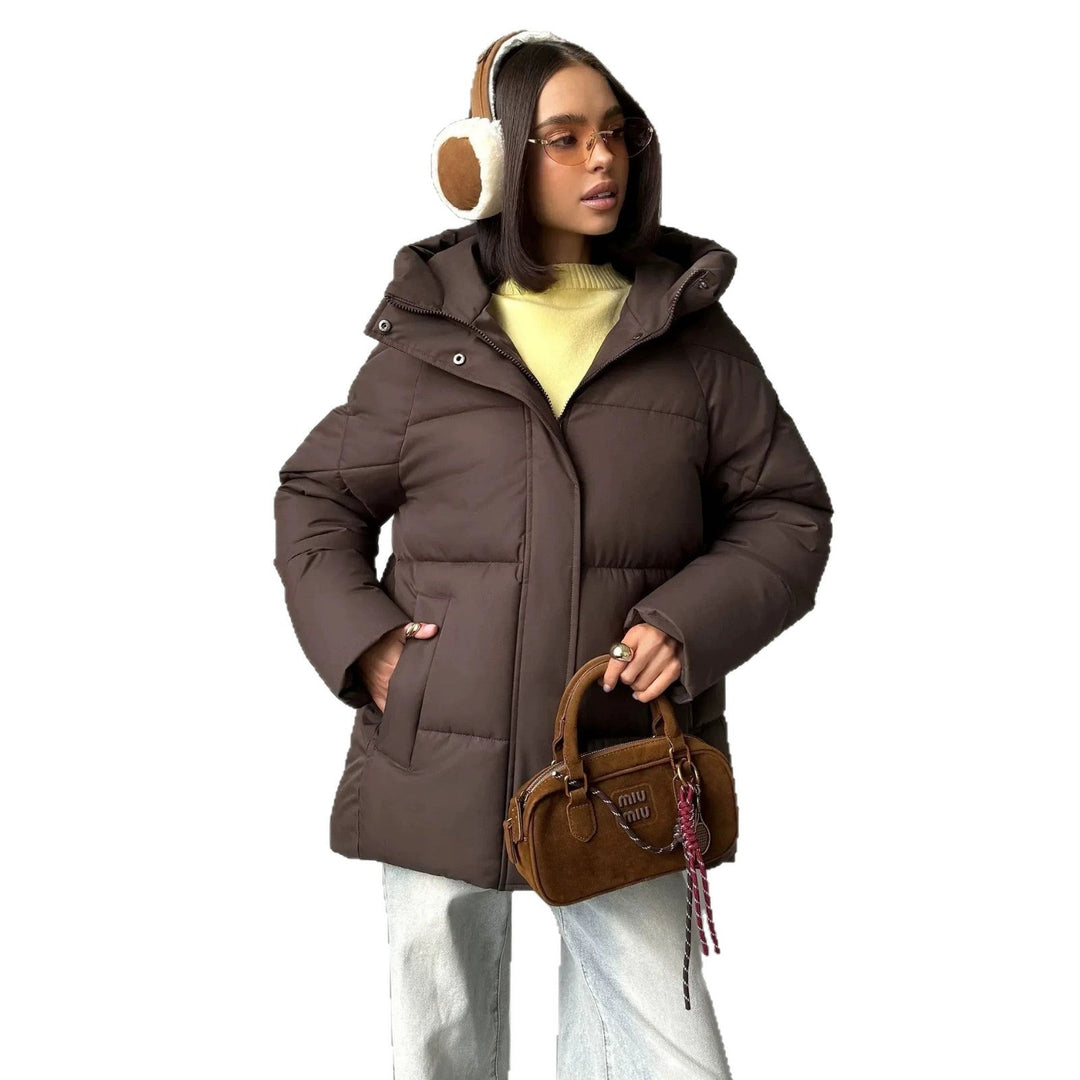 Extra warme, trendige Damen Oversized Winterjacke für frostige Temperaturen & Komfort.