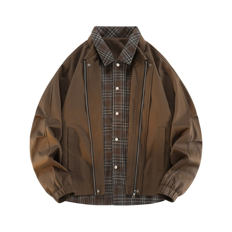 Stilvolle Herrenjacke in dezentem Design, ideal als Übergangsjacke für Frühling und Herbst. Modisch & bequem.
