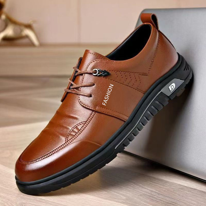 Herren Business Schnürschuhe mit robuster, rutschfester Sohle für optimalen Komfort & Sicherheit.