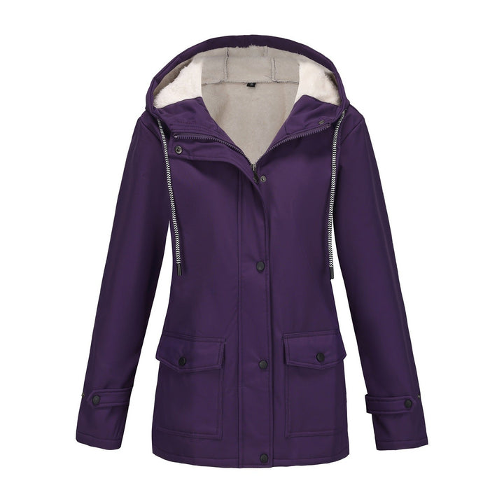 Komfortable Damen Winterjacke mit modischem Design und isolierendem Fleece-Futter.
