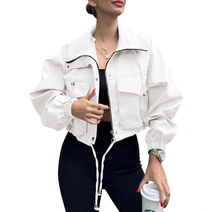 Leichte Casual Sportjacke für Damen, stylisch & bequem für Outdoor-Freizeit. Perfekt als Übergangsjacke Frühling/Herbst.
