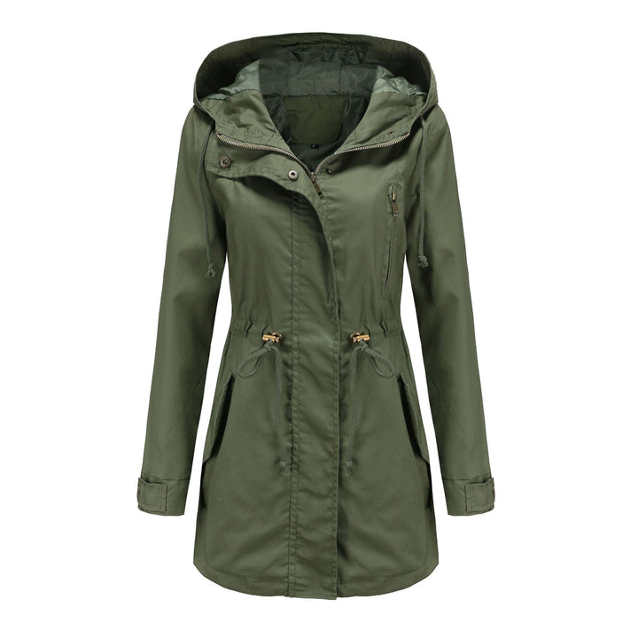 Damen Outdoorjacke mit Kapuze, komfortabel und funktional, ideal für Freizeitaktivitäten.