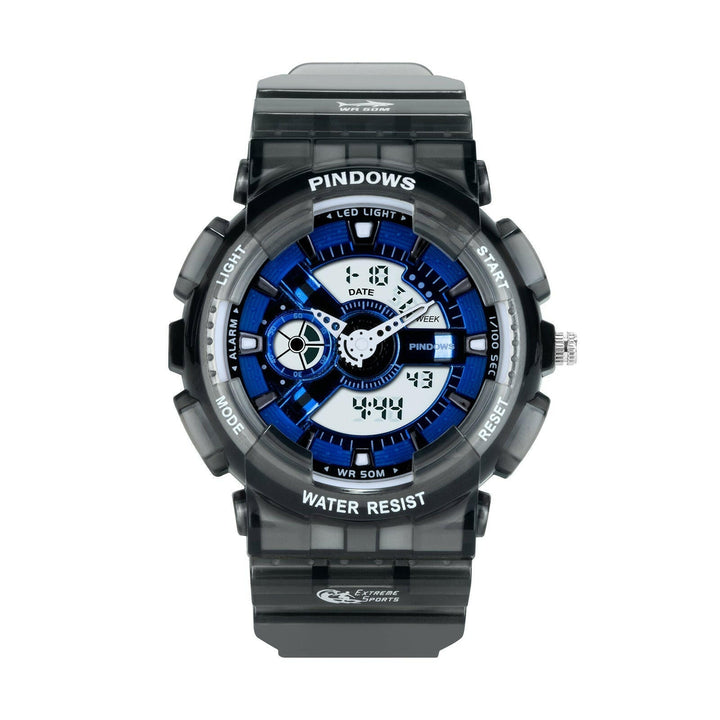 Vielseitige Herren Sport Digitaluhr mit Chronometer, wasserdicht, stoßfest und robust fürs Training.