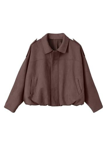 Trendige Damen-Oversized-Jacke, modisch & luftig; die ideale Übergangsjacke für moderne Frauen.