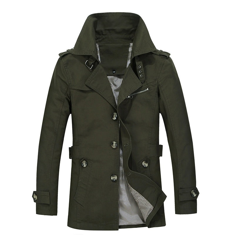 Komfortable Herren-Outdoorjacke, lange Form, strapazierfähig, ideal für Alltag und Freizeitaktivitäten.