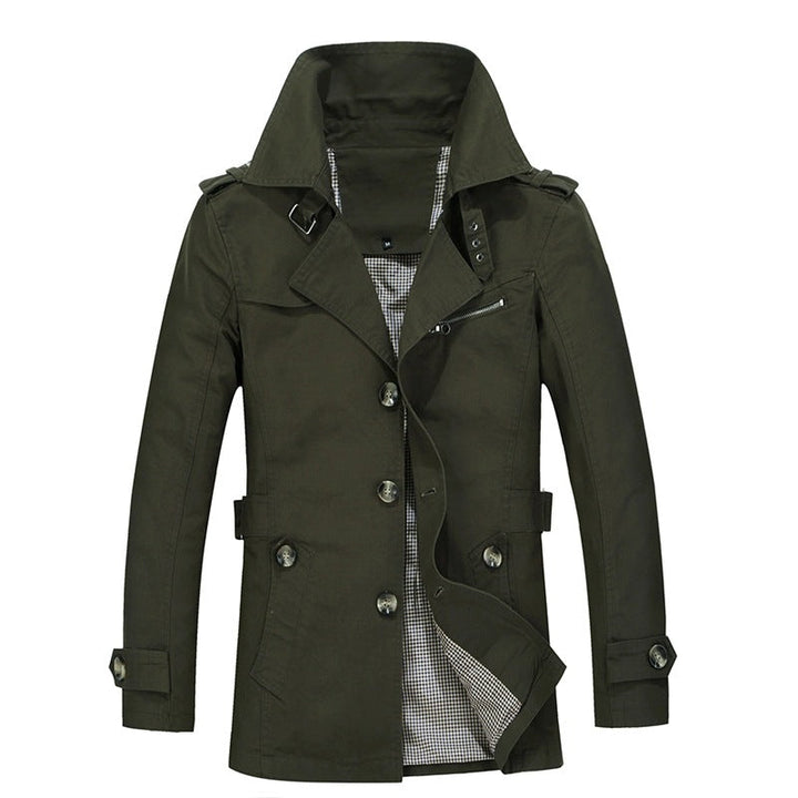 Komfortable Herren-Outdoorjacke, lange Form, strapazierfähig, ideal für Alltag und Freizeitaktivitäten.